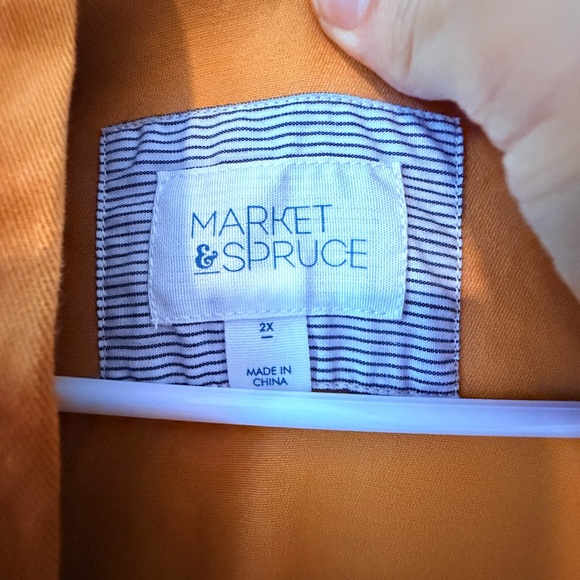 Water-Resistant Hooded Anorak Jacket - Amber - Picture 6 of 8